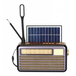 Radio Bluetooth, Mp3, Usb, Micro Sd Panel Solar