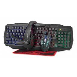 Combo Gamer 4 En 1 Xtrike Me, Teclado Mouse Auriculares Pad.