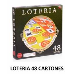 Lotera Royal 48 Cartones, Bolillas De Madera.  Gran Canal 