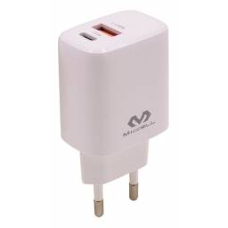 Adaptador, Cargador 220v A Usb + Usb C 20w Miccell.