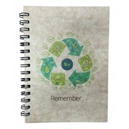 Cuaderno Reciclado. Cuaderno Ecolgico Remember Print Eco.