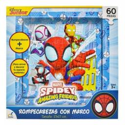 Marvel Spidey Rompecabezas Con Marco 60pz 27x27cm Novelty